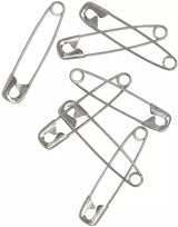 Safety Pins Nickel-Plated Steel Heavy-Duty for Quilting & Crafts - Size #3