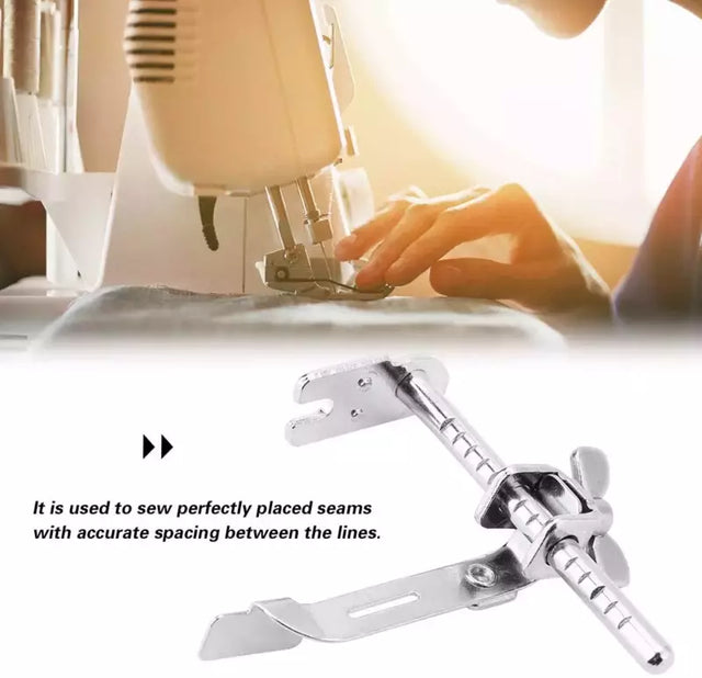 Seam Guide Adjustable Metal Precision for Industrial Single Needle Sewing Machine