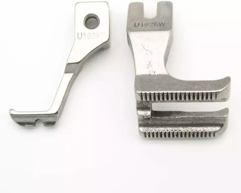 Double Welting Piping Cording Presser Foot Set for Industrial Walking Feet - U-192/U-193KW