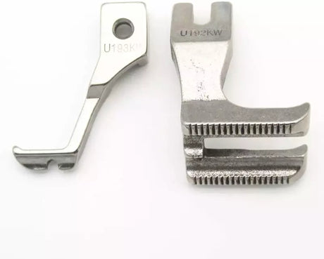 Double Welting Piping Cording Presser Foot Set for Industrial Walking Feet - U-192/U-193KW