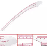 French Curve Clear Plastic Ruler for Pattern Making - 20"