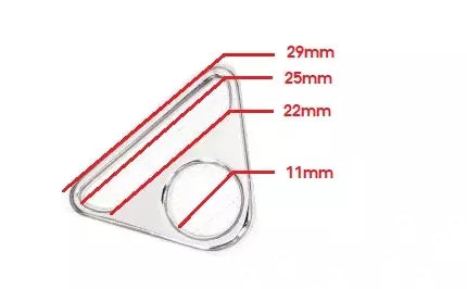 Triangle Metal Buckles Durable Alloy Hardware for Bags & Crafts - 1" to 1-1/2"