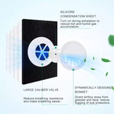Face Mask Filter Valves Durable ABS for Breathing Comfort - 40mm x 35mm