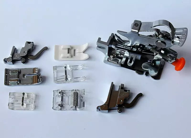 Presser Foot Kit Snap-On Versatility for High and Low Shank Sewing Machines - 8 Piece