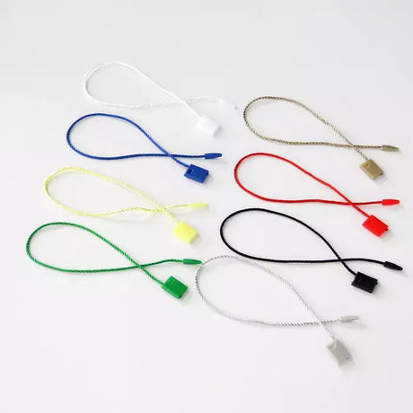 Hang Tag Nylon String Fastener Hook Ties - 7" Snap Lock