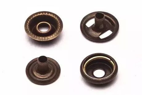 Ring Snaps Heavy-Duty Fasteners for Garments - 12.5mm to 15mm