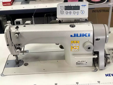 Industrial Sewing Machine JUKI DDL-8700-7 Single Needle Drop Feed - Servo Motor
