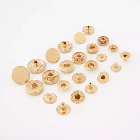 Spring Snaps Iron Durable for Garments & Lightweight Fabrics - 10mm to 15mm