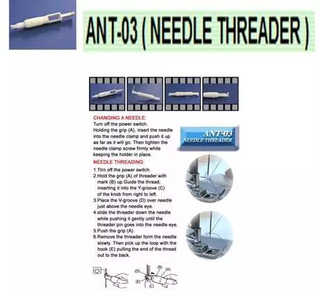 Needle Inserter and Threader Durable Tool for Janome Sewing Machines - ANT-03