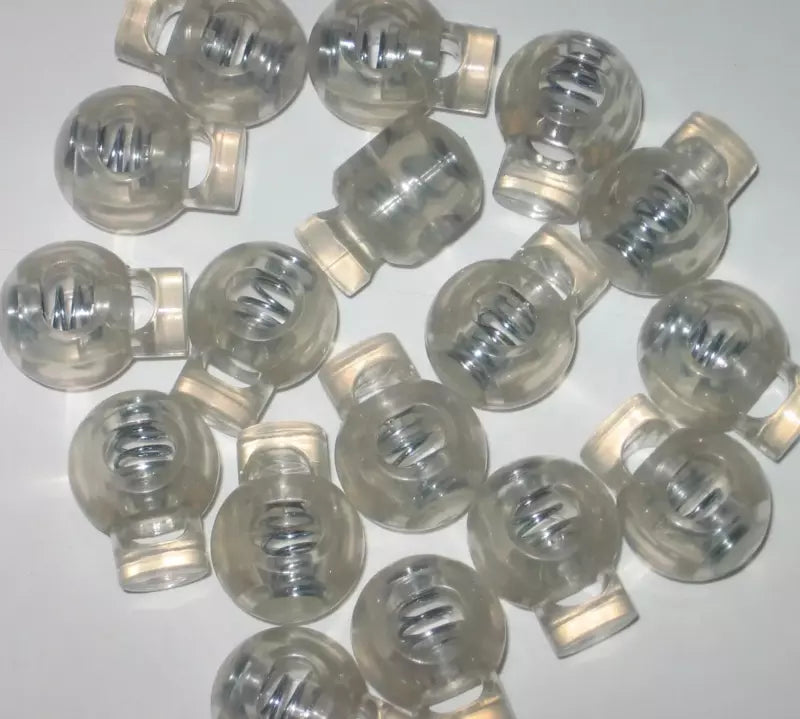 Cord Lock Plastic Ball Style Adjustable for Drawstrings - Assorted Colors