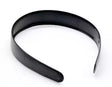 Headbands Black Plastic Inner Teeth for Hair Accessories - 12 Pack