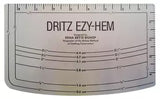 Hem Gauge Ruler Precision Tool for Straight & Curved Hems - Metric Measurements