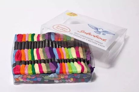 Embroidery Floss 100 Skeins Assorted Colors for Cross-Stitch & Crafts - 100% Cotton 6-Strand