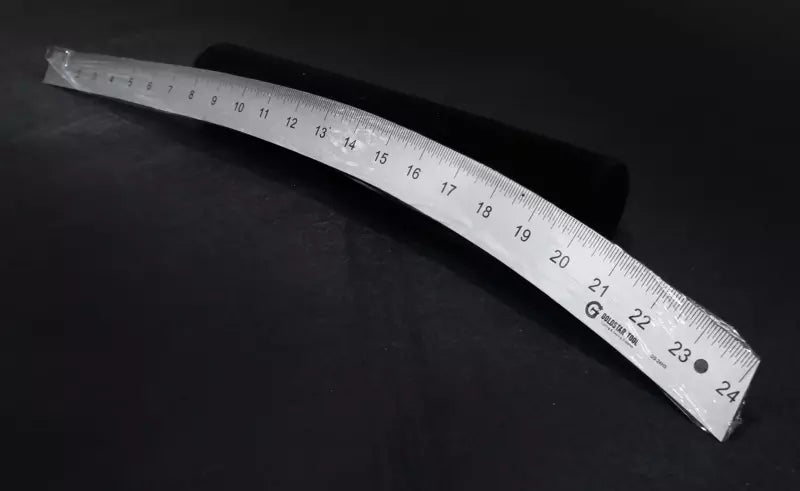 Hip Curve Metal Rule Aluminum Precision for Contour Marking - 24"