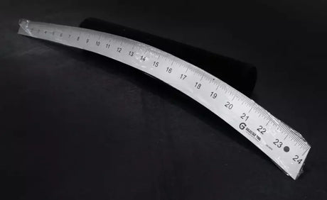 Hip Curve Metal Rule Aluminum Precision for Contour Marking - 24"