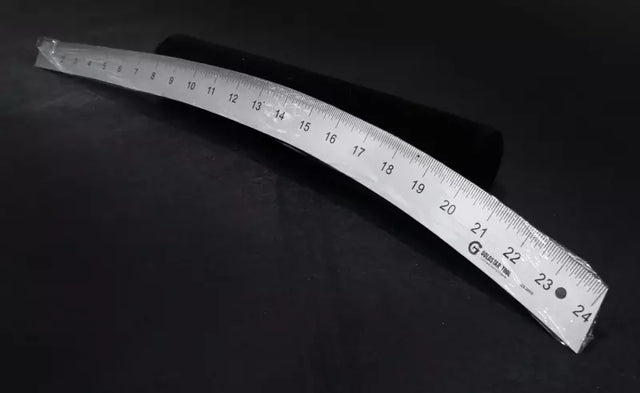 Hip Curve Metal Rule Aluminum Precision for Contour Marking - 24"