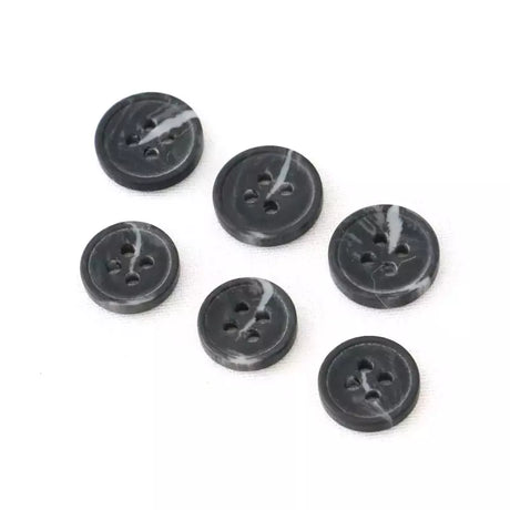 Resin Buttons Durable Stylized Sewing Buttons for Crafts & Garments - 18L/20L