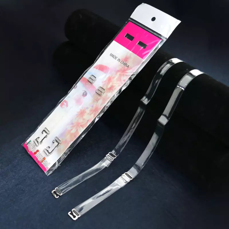 Invisible Clear Bra Straps Soft Silicone Replacement for Removable Bras - 10mm