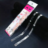 Invisible Clear Bra Straps Soft Silicone Replacement for Removable Bras - 10mm