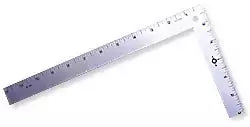 Fairgate Heavy-Duty Aluminum L-Square Ruler for Design & Layout