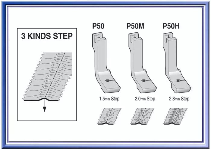 Shirring Gathering Foot High Shank for Industrial Lockstitch Machines - P50