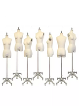 Female Dress Form with Legs Heavy-Duty for Draping & Lingerie - Adjustable Size