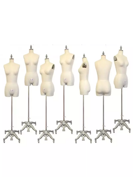 Female Dress Form with Legs Heavy-Duty for Draping & Lingerie - Adjustable Size