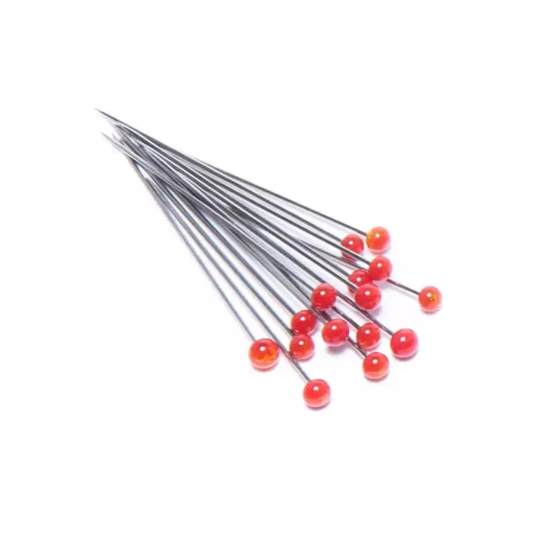 Glass Head Silk Pins Assorted Colors for Sewing & Quilting - 1 1/2 in