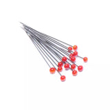 Glass Head Silk Pins Assorted Colors for Sewing & Quilting - 1 1/2 in