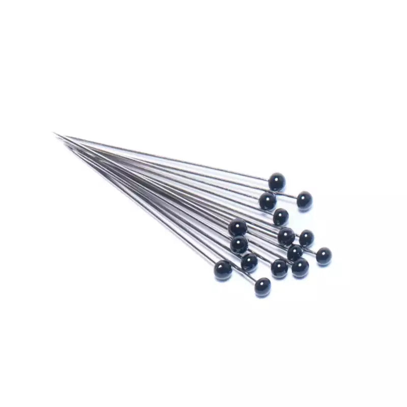 Glass Head Silk Pins Assorted Colors for Sewing & Quilting - 1 1/2 in