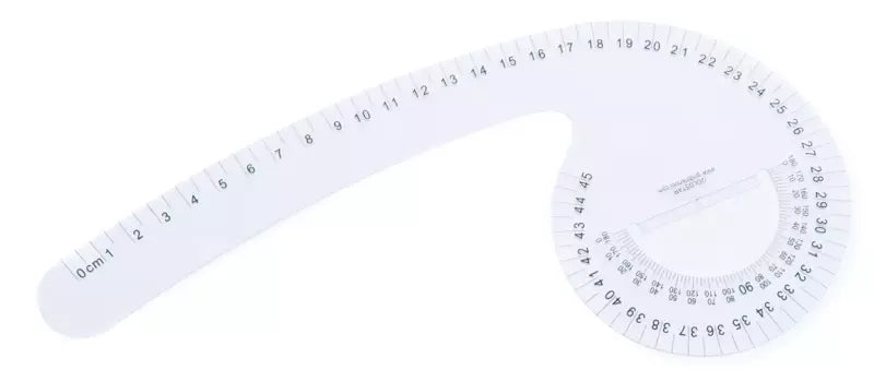 Armhole Tailor's Rule Curved Measuring Tool for Pattern Drafting - 40cm