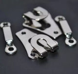 Pants Hook and Bar Heavy-Duty Nickel Closure Set - 24 Sets