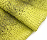 Faux Crocodile Vinyl Upholstery Fabric Glossy 54" Wide - By the Yard