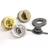 Turn Lock Metal Hardware Durable Closure for Bags - 34mm x 25mm