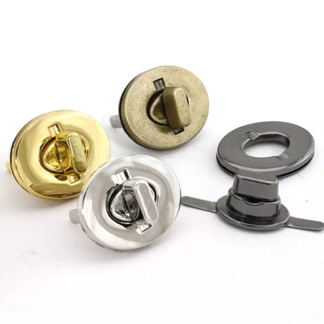 Turn Lock Metal Hardware Durable Closure for Bags - 34mm x 25mm