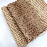 Faux Crocodile Vinyl Upholstery Fabric Glossy 54" Wide - By the Yard