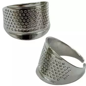 Adjustable Ring Thimble Nickel-Plated Finger Protection for Hand Sewing