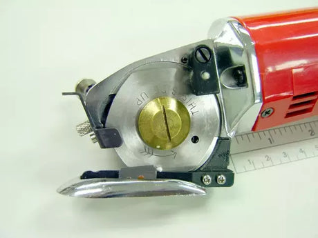Electric Rotary Cutter Heavy-Duty Fabric Cutting with 24" Long Handle - 2" Blade