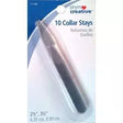 Collar Stays Flexible Vinyl Plastic for Shirt Collars - 10 Piece
