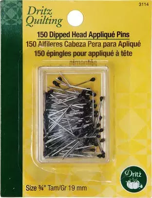 Applique Pins Dritz Small Dipped Head for Quilting Hand Work - 3/4"