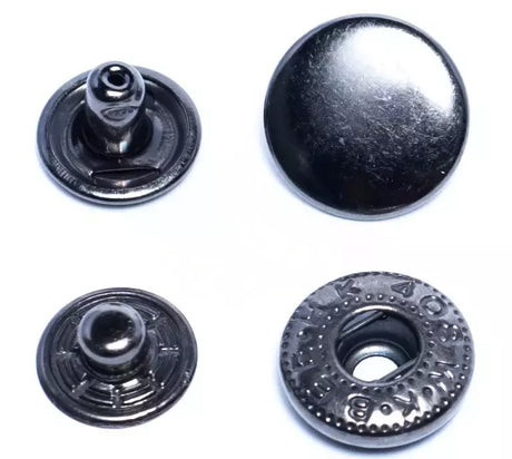 Spring Snaps Double Cap Durable Finish for Reversible Garments - 12.5mm / 15mm