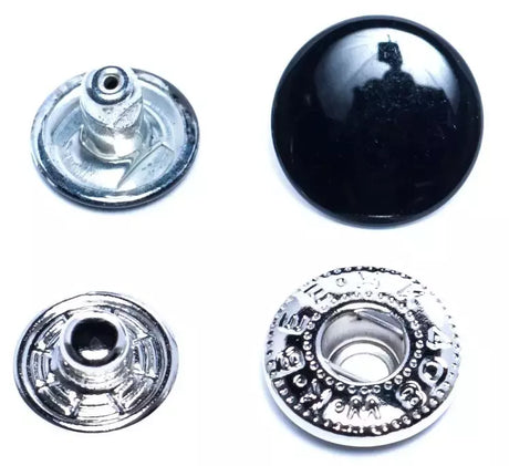 Spring Snaps Double Cap Durable Finish for Reversible Garments - 12.5mm / 15mm
