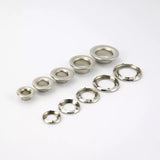 Rolled Rim Grommets Heavy-Duty with Spur Washers for Leather & Webbing - Size 1