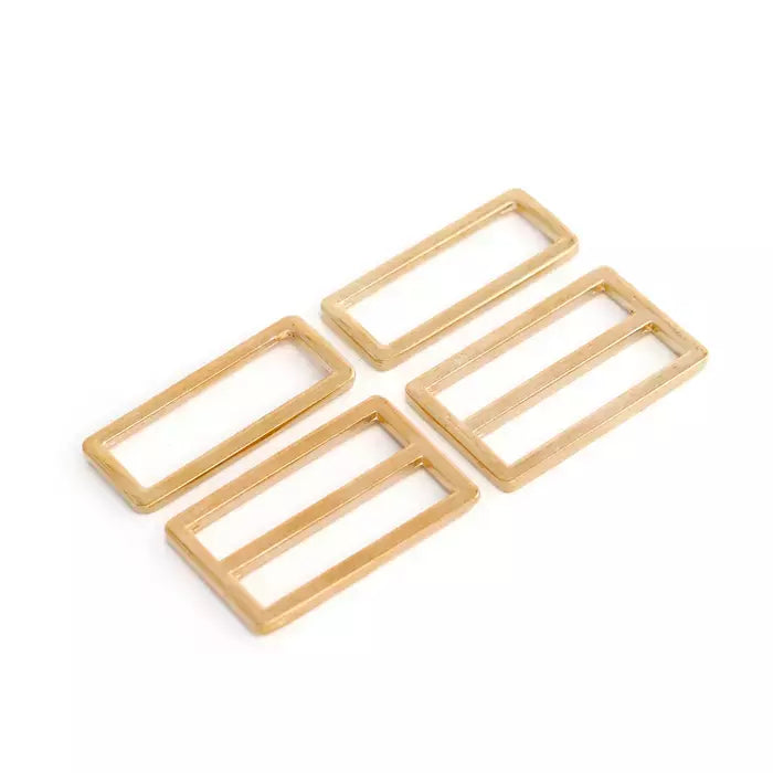 Metal Buckle Square Double Loop for Bags, Belts & Crafts - 1" / 1-1/2"