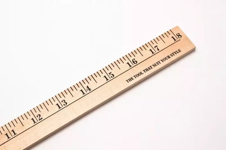 Wood Ruler Durable Measuring Tool for Sewing & Crafting - 12 to 36 in