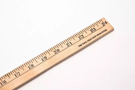 Wood Ruler Durable Measuring Tool for Sewing & Crafting - 12 to 36 in