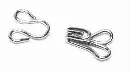 Hook & Eye Fastener Sets Secure Closure for Garments - 144 Set Pack