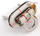 Oval Flip Metal Lock Professional Finish for Purses & Bags - 30 mm
