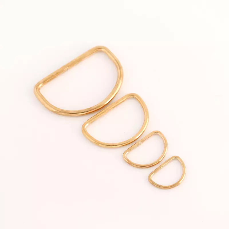 D-Ring Welded Metal Ring Durable Hardware for Bags - 1/2" to 2"