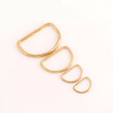 D-Ring Welded Metal Ring Durable Hardware for Bags - 1/2" to 2"